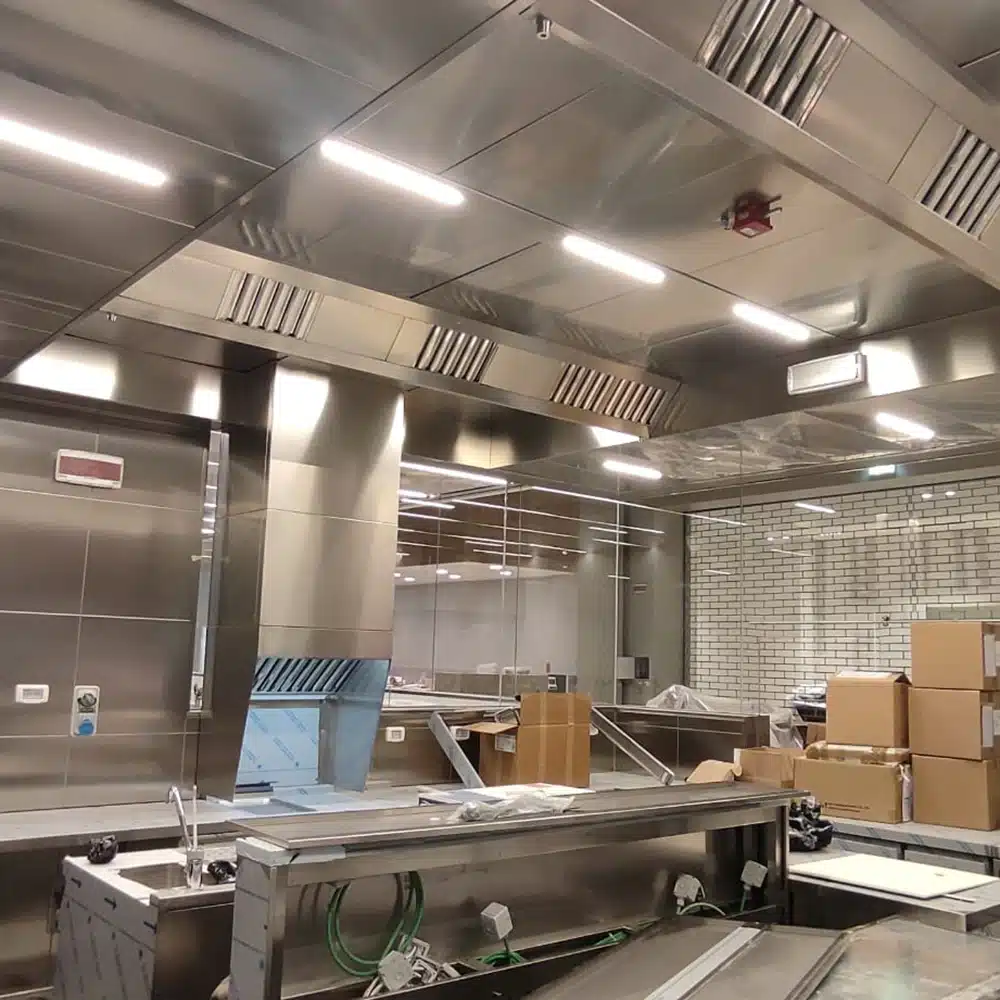 Soffitto aspirante per cucina professionale